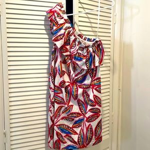 One-shoulder JCrew dress, size medium